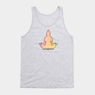 Sunset Buddha (Dark Text) Tank Top